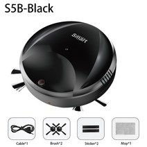 자동 물걸레 청소기 샤오미 스위퍼 로봇 지능형 가정용 충전 습식 이중 목적, [08] Mi S5 B Black