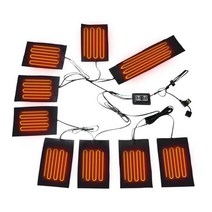 열선조끼 따뜻한 야외용 USB 발열 겨울 재킷 1 세트 가열 의류 열선 패드 조끼 패드