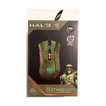 레이저 데스에더 V2 Ergonomic 와이어드 게이밍 마우스 HALO INFINITE 에디션