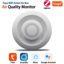 미세먼지측정기 공기질 이산화탄소 경보기 실내공기 Tuya-Wifi 공기질 모니터 스마트 홈 가스 감지기 CO2, 02 Zigbee