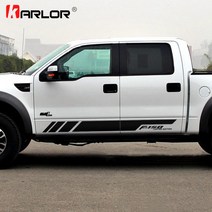 포드 레인저 랩터 F150 픽업용 자동차 차량용 양면 스티커 데칼 장식 1쌍, 03 GRAY_02 F250