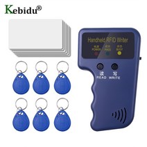 125 mhz em4100 rfid 복사기 em4305 t5577를 가진 소형 id 작가 프로그래머 독자 쓰기 가능한 keyfobs 꼬리표 카드, 1개, 단일, Copier