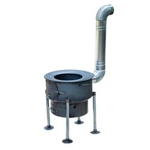캠핑장 화목 난로 쿠킹 스토브 펜션 야외 전원주택, 2.7 두께  48CM 링3개