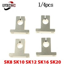 1/4PCS SK8 선형 베어링 레일 샤프트 지원 SK10 SK12 SK16 SK20 축 XYZ 테이블 CNC 라우터 3D 프린터 부품, 02 1pc_05 SK20