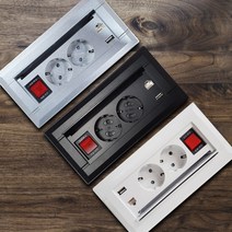 삼일공 삼일공_미드 빌트인 가구매입 USB 랜포트 슬라이드콘센트 2구, C_미드_슬라이드usb콘센트 2구/화이트_FP-PW201W