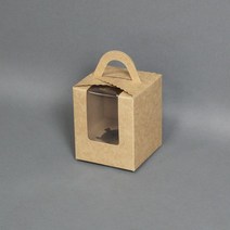머핀상자 1구(크라프트)받침포함