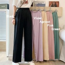 [SJ] 여성 예쁜칼라 허리밴딩 와이드핏 데일리 슬랙스 바지 ( SJ 42000EA )