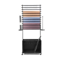 꽃집 리본걸이대 포장지행거 시트지 거치대 원단 보관, 흰색 70x26x170CM