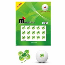 골프티 골프공 스티커 마킹스티커 볼마킹 클로버 2매입 10팩