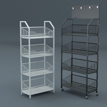 편의점 3단 진열대 펜트리 수납 라면 과자 정리함, 상세이페이지 참고, 블랙60x27x129 상판 판없음 휠 포함