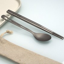 캠핑 티타늄 수저세트 전용파우치포함, 단일옵션
