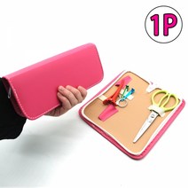 미용가위 다용도케이스 미용소품 가위가죽케이스 핑크, 본상품