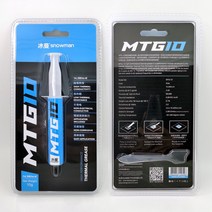 써멀패드 서멀 cpu 구리스 스맨 MTG5 열전도 실리콘 크림 데스크톱 노트북 그래픽 카드칩 방열, 03 MTG10（10g）14.3W+스크래치+퍼붓