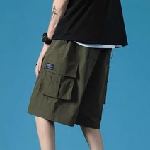 남성 카고 반바지 봄 여름 오버핏 멀티포켓 남자 5부 팬츠 cargo shorts men XK0337