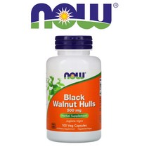 나우푸드 흑호두 껍질 추출물 500mg 블랙월넛 Black Walnut Hulls 비건 100 베지캡슐