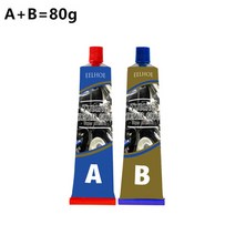강력 금속 쇠 주물 주물용 접착제 본드 파이프 물탱크 라디에이터 보수 수리 65g kafuter a + b 철강 자동 물 탱크 누출 플러깅 용접, 1-80g