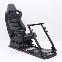 VRS 시뮬레이션 레이싱 게임시트 거치대 뒷부분 g29g920g923g27t300rs 속마 ps5 모니터, 풀세트(전면+후면유관+002의자블
