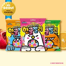 스위트몬스터 말랑말랑 재밌는 한글젤리 66g X 12개 1박스 유아젤리 아이들간식, 12