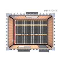 PTC 선상필름 완제품 컨테이너 3x4 3x6 3x9, 3m x 4m ( 단열재 12m )