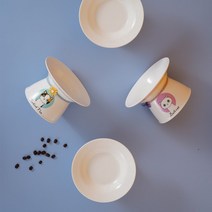 포메라니안 진돗개 세라믹 철제 도자기 원목 반려견 밥그릇 시바 수반 굽높은 애견 식사, 통용되다, 와이드 포컬러 야옹 - 랜덤 헤어