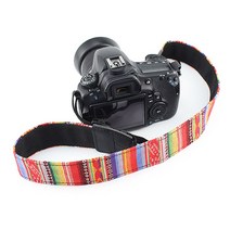 톡톡마켓 DSLR 카메라 레트로 빈티지 넥스트랩 레인보우 컬러, A792
