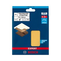 보쉬 EXPERT 사각 사포 샌딩페이퍼 10장 세트 115X140mm 6홀 / 밸크로 찍찍이 타입