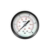 압력계 판넬식 (Steel＋Brass) 직경62 0~10kgf/ (0~10bar) 8A(, 단품
