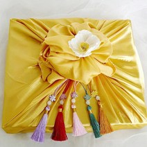 도매팜 1+1 명절 선물을 포장할때! 단아한 선물포장 보자기 세트 추석 설날 과일, 1set+1set, 와인+보자기