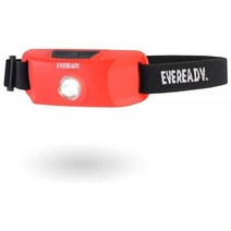 Eveready LED 헤드램프 손전등 40시간 배터리 수명 밝은 수명 LED 캠핑 하이킹 달리기 정전등을 위한 내구성 있는 헤드 램프 레드 2.205200355