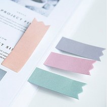 미니 플래그 컬러 포스트잇 접착스티커 점착메모지 사무용 필기 메모 책갈피, 플래그 접착 스티커 메모지, 파랑
