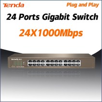 랜선분배기 Tenda TEG1024D 풀 기가비트 24 포트 RJ45 네트워크 스위치 1000M 모니터링 보안 스위칭 스플리터 이더넷 허브 오피스 랜, [04] Add AU Plug