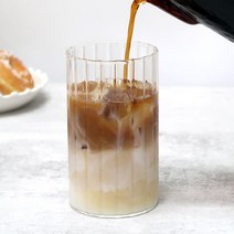 오셔링 링클 홈카페 내열유리컵 플리츠컵, 6개, 오셔링 글라스 500ml