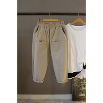 나무옷장 여름입술 린넨 사방스판 배기바지