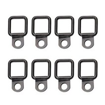 카고트레일러 무거운 하중 D 링 타이 다운 트레일러 앵커 래싱 사각형 모양 금속 풀 후크 카고 자동차 트럭 RV 8 개 157676, L-8PCS
