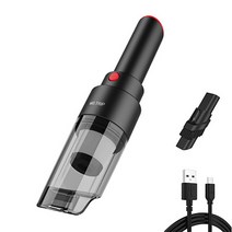 가정용 강력 무선 핸드 헬드 진공 청소기 충전식 세차 드라이 클리닝 클리너 제품 기계, Black wireless
