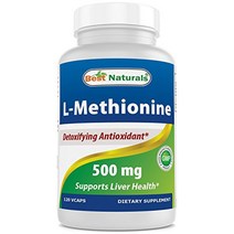 최고의 내추럴 l-메티오닌 500 mg 120 식물성 캡슐
