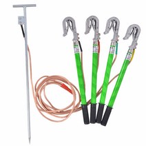 접지용구 전차선접지걸이 저전압 전원 휴대용 패키지, 패키지 5개 25제곱미터 1미터 x 410미터