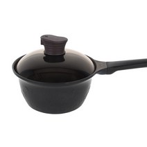 옥샘쿡 저수분 편수냄비 18cm /IH인덕션, 블랙