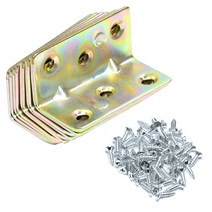 코너경첩 꺽쇠 대형 10개+16mm 은색나사 60개 1세트