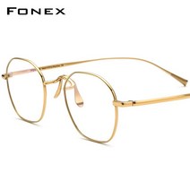 연예인 반무테 금테 반뿔테 대두 성시경 안경테 FNEX빈티지 스퀘어 티타늄 F85731 남녀 공용 광학 20