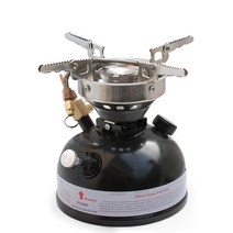 강염버너 해바라기 이소가스 야외 휴대용 배낭 방풍 캠핑 요리 미니 고출력 액체 연료 휘발유 디젤 알코올, 01 Black