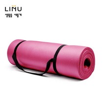 LINU 리누 폭신폭신 도톰한 NBR 요가매트, 핑크