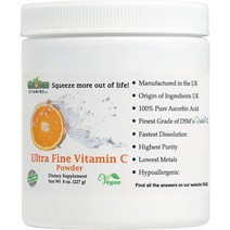 비타민GMO Free Vitamins - Ultra Fine Vitamin C Powder, 수량, 상세참조