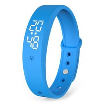 V9 LED 디지털 스마트 팔찌 체온 모니터 스마트 밴드 진동 알람 알림 방수 스마트 시계 Smartband, l, 협력사