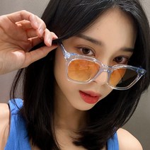 멜라크메 남자 여자 스퀘어 휴양 여행 컬러 뿔테 패션 트로피칼 선글라스