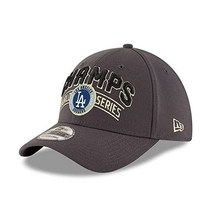 New Era LA 로스앤젤레스 다저스 39THIRTY 2020 월드 시리즈 챔피언 트로피 모자 흑연 모자