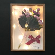 8무드 부케 말리기 선물, 원목 A4 부케 액자