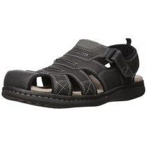 다커스Dockers 남성용 피셔맨 샌들 씨로즈 블랙