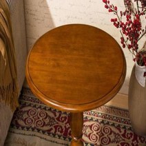 아크릴테이블 1인테이블 접이식테이블 앤티크 우드 사이드 미적 코너 이탈리아 센터 커피 복도 바닥 장식 액세서리, 2.Pale walnut 색상