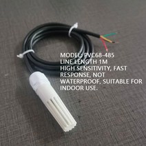 온도센서 모듈SHT30 온도 및 습도 센서 RS485 MODBUS-RTU 방진 방수 수집 모듈 송신기, 01 PVC68-485